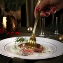 Filé mignon medalhão ao molho gorgonzola