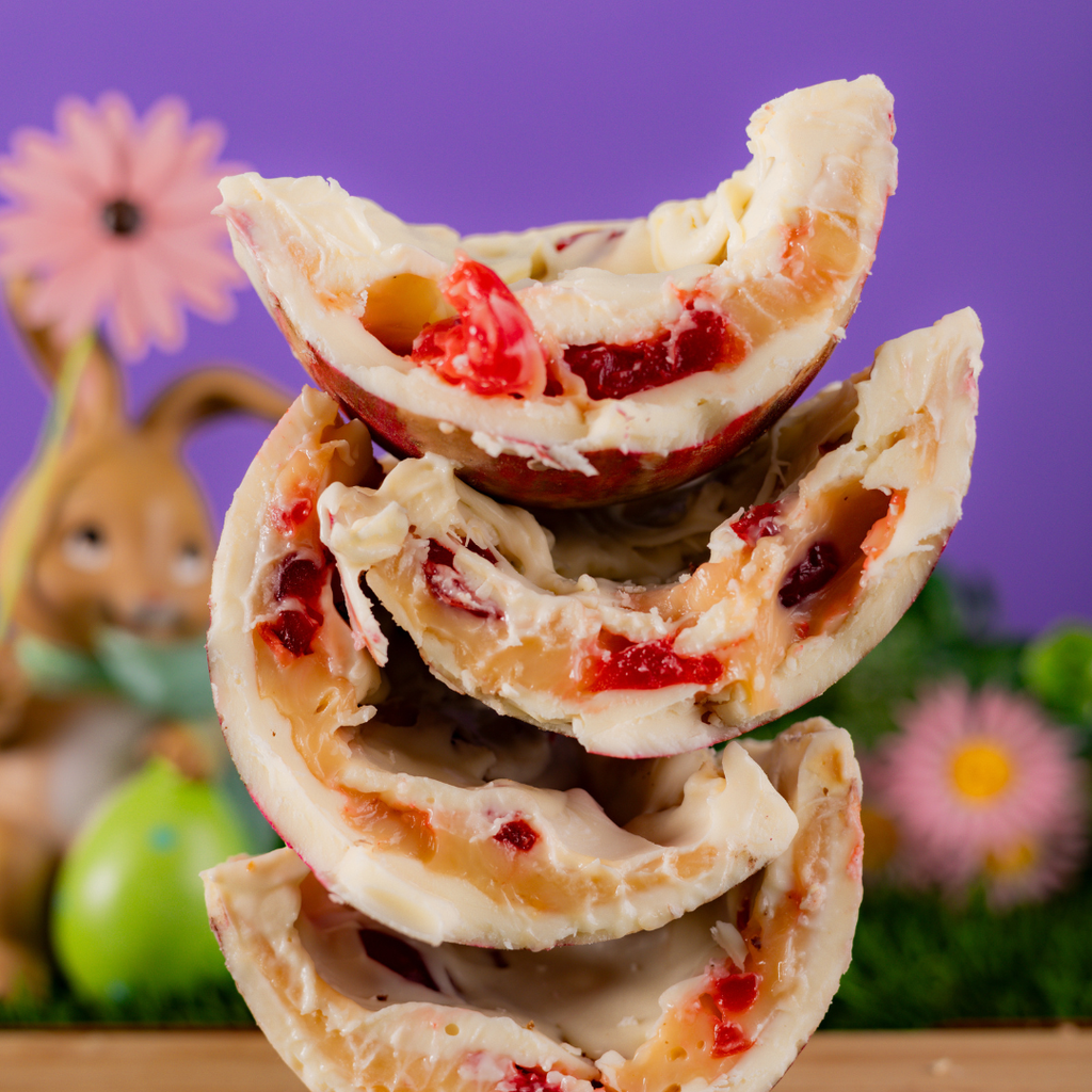 Ovo marmorizado com cereja