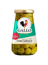 Azeitonas Inteiras Verdes com Caroço Gallo 183 gr