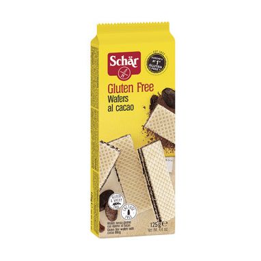 Biscoito Wafers al Cacao Gluten Free 125Gr. Schar