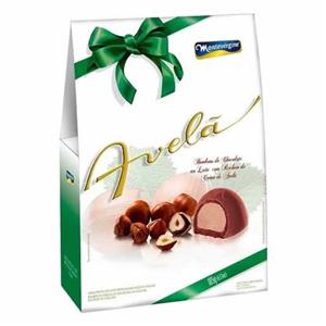 Bombom de Chocolate ao Leite com Recheio de Creme de Avelã Montevérgine 185gr