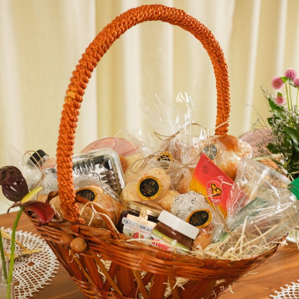 Cesta de Café da Manhã P/ 1 Pessoa