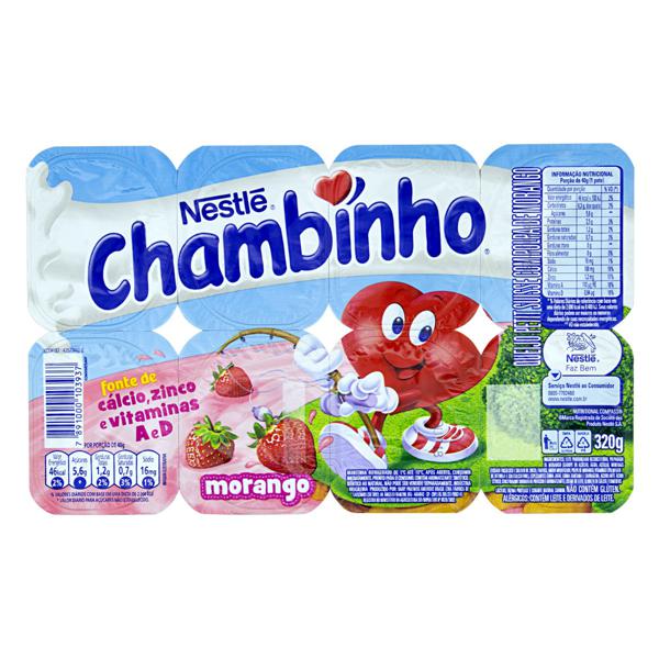 Chambinho Morango Nestlé 320gr