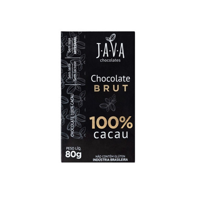 Chocolate Brut 100% Cacau Java Chocolates