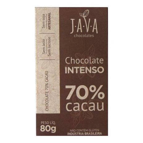 Chocolate Intenso 70% Cacau Java 80gr