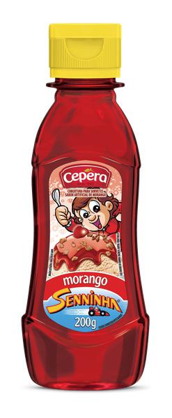 Cobertura para Sorvetes Sabor Morango Cepera 200gr