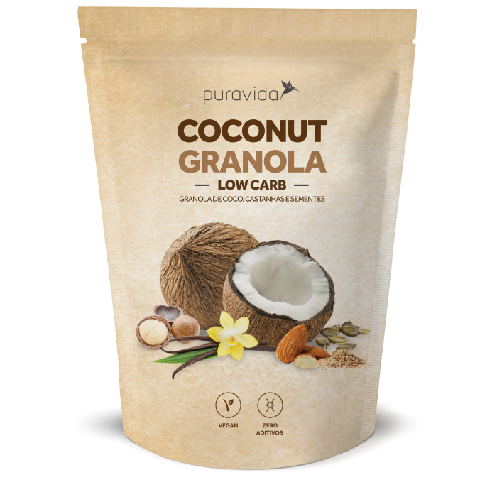 Coconut Granola Low Carb - Puravida - 250gr