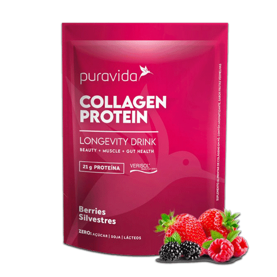 Collagen Protein Berries Silvestres 450g Pura Vida