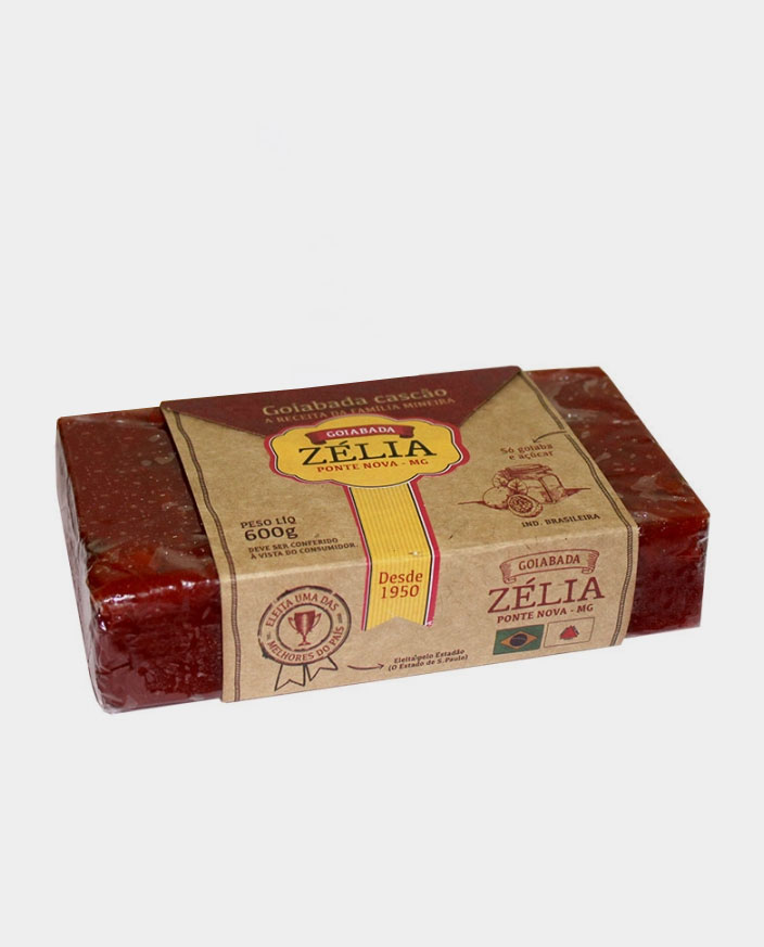 Doce Goiabada Zelia Cascão 600gr Barra