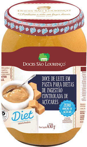 Doce de Leite Diet Doces São Lourenço 650gr