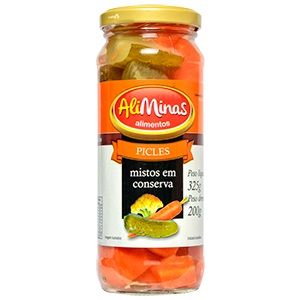 Picles Misto em Conserva AliMinas 200gr