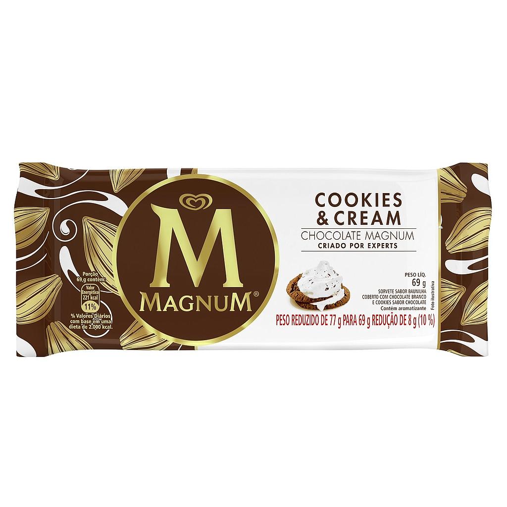 Picolé Magnum Cookies &amp; Cream