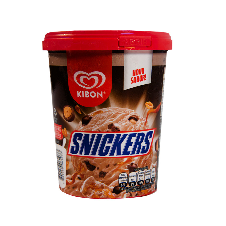 Sorvete Snickers Kibon 800ml