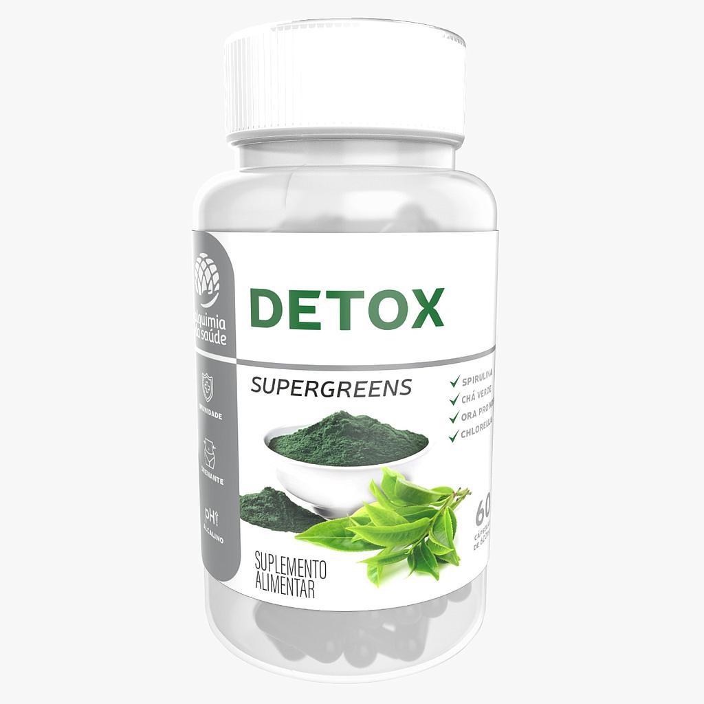 Suplemento Alimentar Detox Supergreens Alquimia da Saúde 90caps 600mg