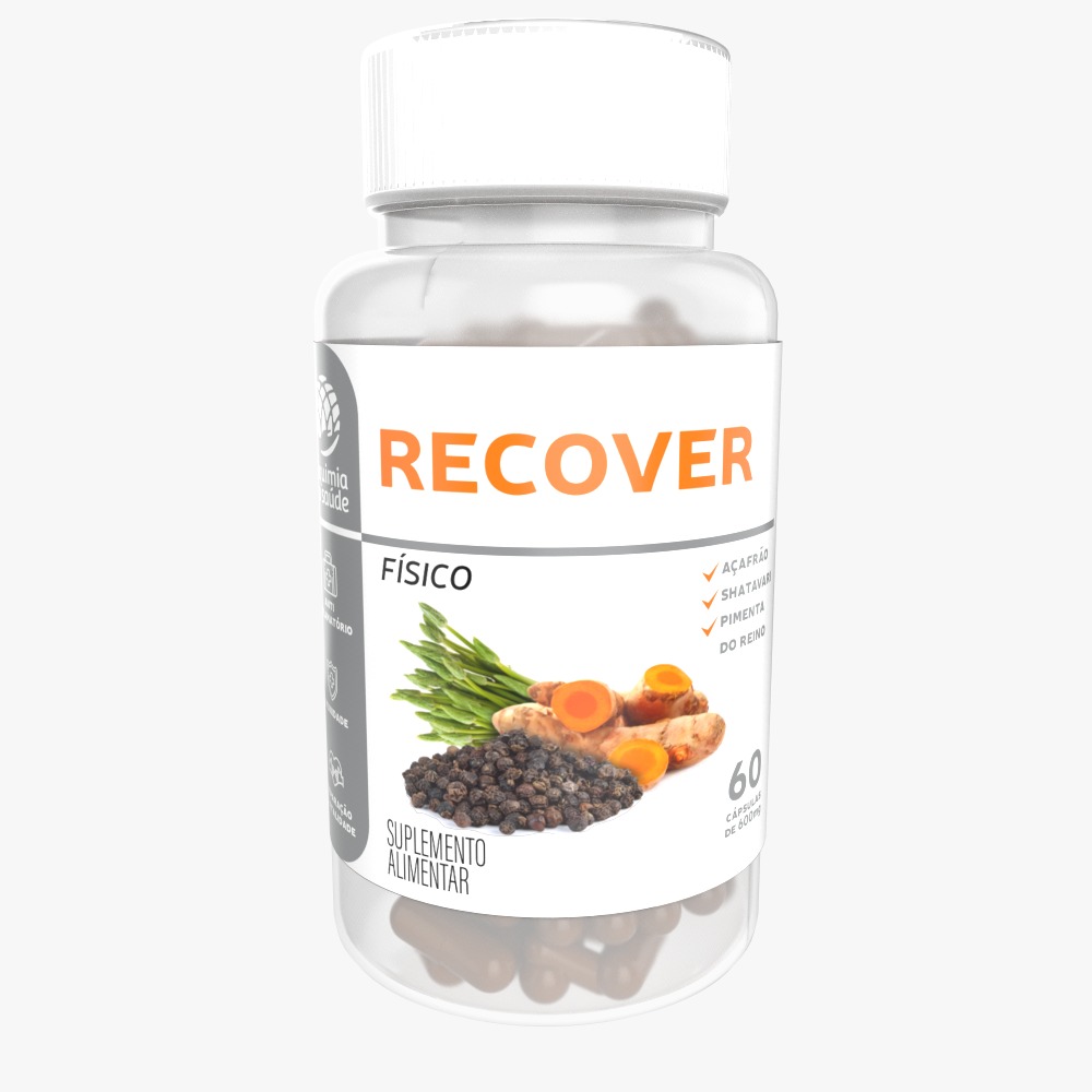 Suplemento Alimentar Recover Físico Alquimia da Saúde 60caps 600mg