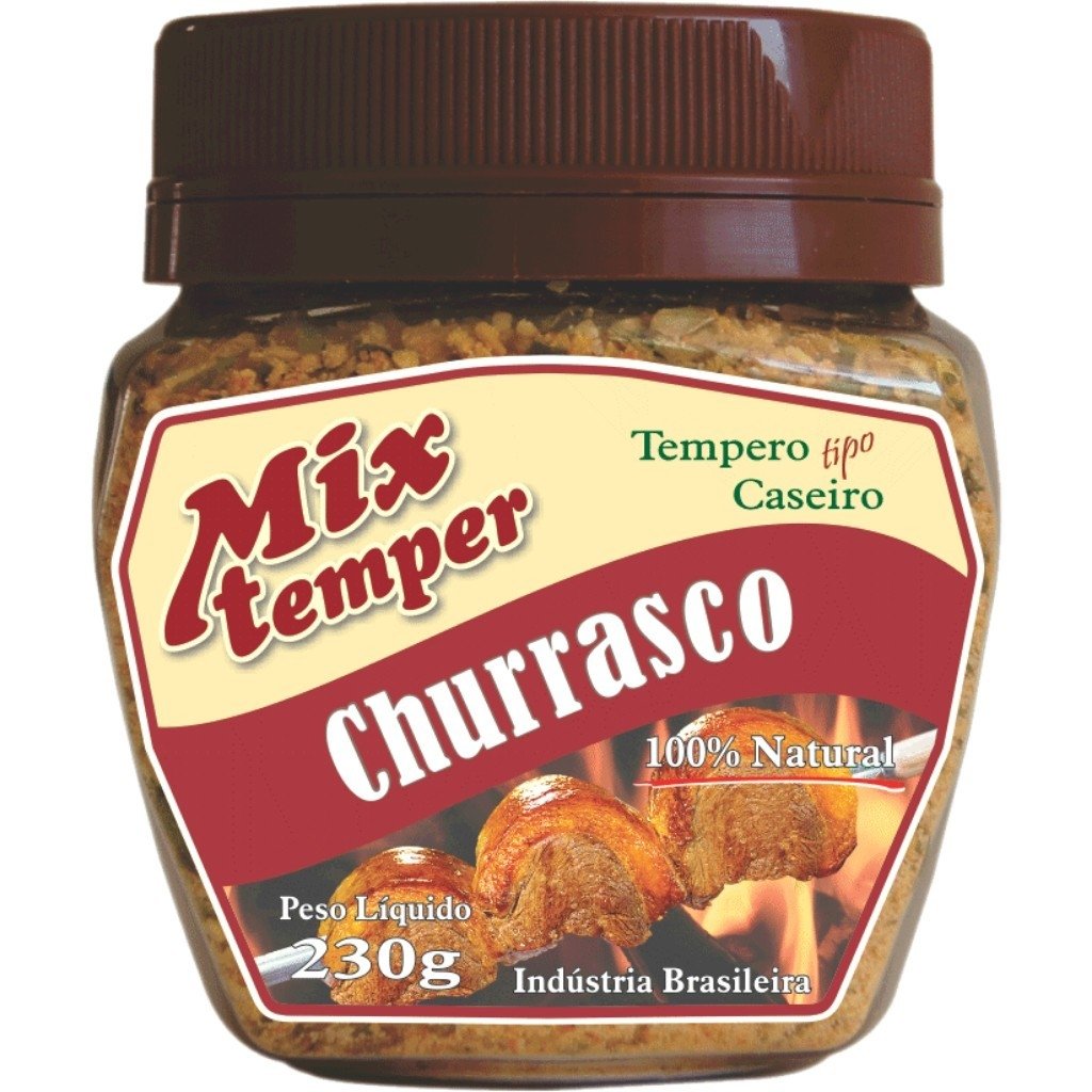Tempero Tipo Caseiro Churrasco Mix Temper 230gr