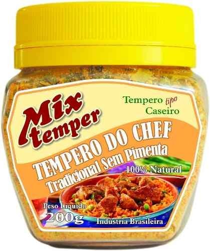 Tempero Tipo Caseiro Tempero do Chef Mix Temper 200gr