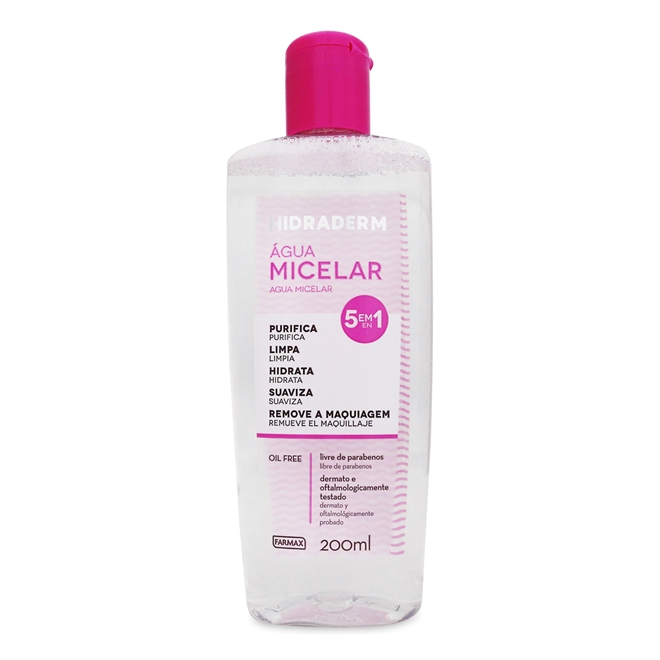 Água Micelar 200ml Hidraderm Farmax