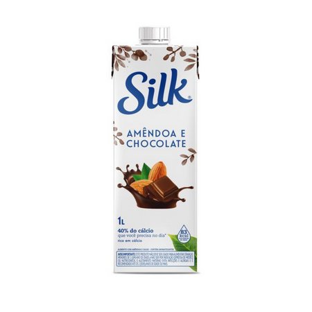 Leite de Amêndoa e Cacau Silk 1 LT