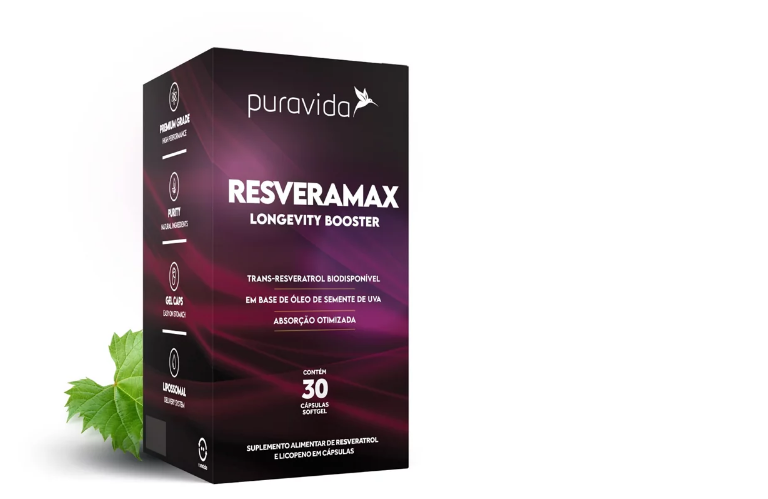 Resvermax Longevity Booster 30 Cápsulas Pura Vida