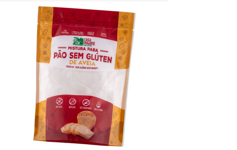 Mistura para Pão Sem Glutén de Aveia Casa Rigani300gr