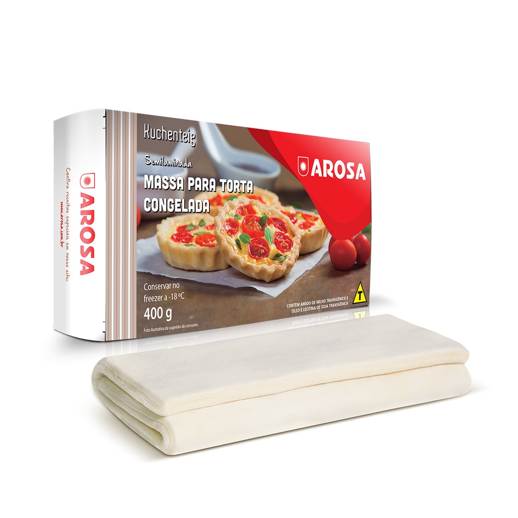 Massa para Torta Congelada Arosa 400 gr