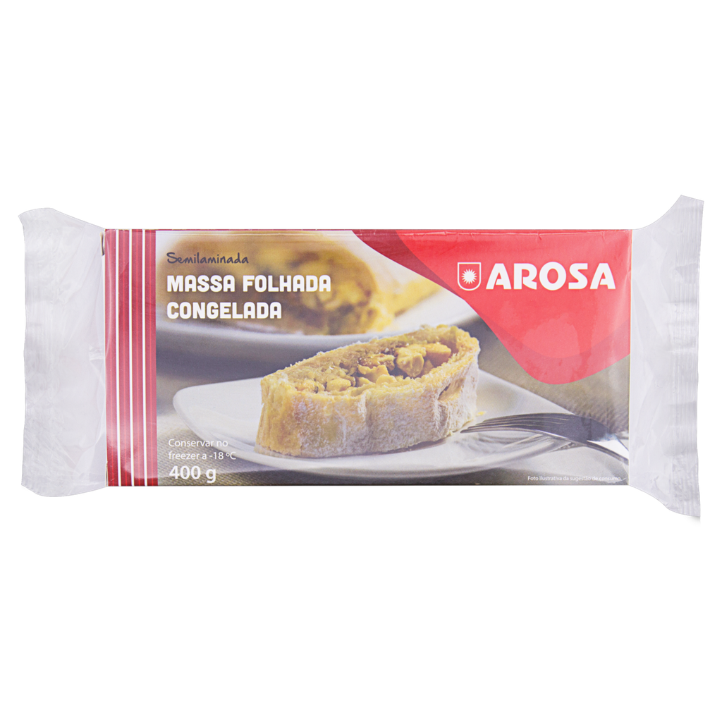 Massa Folhada Congelada  SemiLaminada Arosa 400 gr