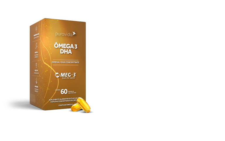 Ômega 3 DHA 60 caps Pura Vida