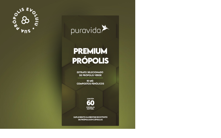 Premium Própolis 60 caps Pura Vida