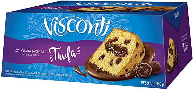 Colomba Pascal Visconti Recheada Sabor Trufa 500g