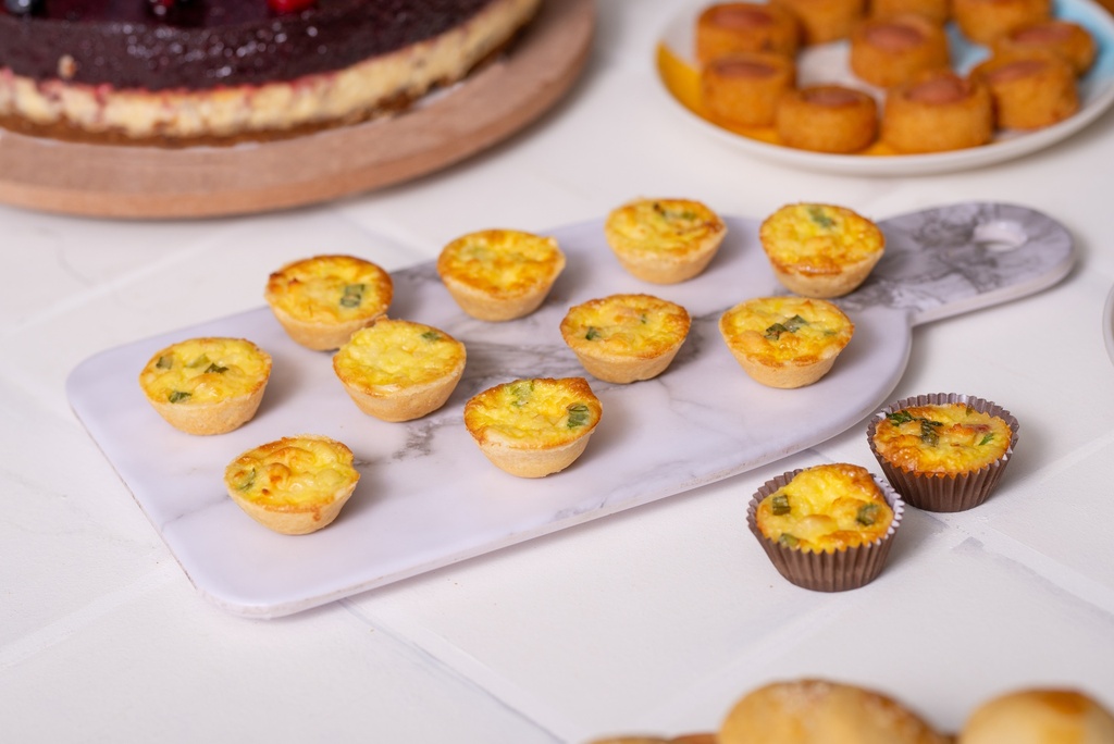 Mini Quiche de Alho Poró