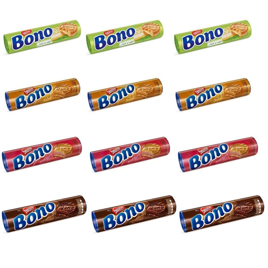 Biscoito Bono Recheado  Nestlé  126 gr