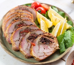 Lombo recheado fatiado