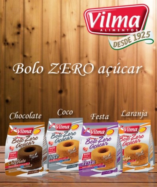 Mistura para Bolo Zero Açúcar Vilma 340gr