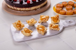 Mini Tortilha de Bacon com Damasco