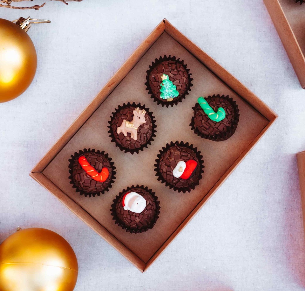 Brigadeiro Dark de Natal